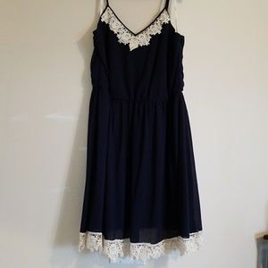 Cute lace-trim summer dress